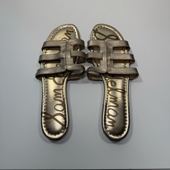 Sam Edelman Metallic Slide Sandals Women’s Size 11 - Picture 1 of 6
